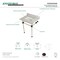 Kingston Brass 30X22 Marble Vanity Top W/ Acrylic Feet Combo, Marble/Bronze KVPB30MASQ5 - alternate 3